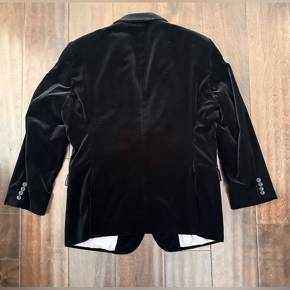 Armani Collezioni Men’s Black Velvet Blazer - Picture 2 of 15